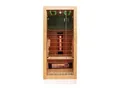 Dewello® Infrarotkabine Infrarotsauna MILTON 90cm x 90cm inkl. 4 Vollspektrumstrahler, Bodenstrahler, 1 Person, LED