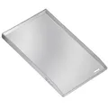 BBQ-Toro Edelstahl Grillplatte | 32,5 x 49 cm | BBQ Plancha, Grillplancha | Rechteckig, Universal und Massiv | Grillblech für Holzkohle und Gas, Grillzubehör, Grillpfanne, Grillschale