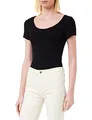 VERO MODA Damen T-Shirt VMMAXI My SS Soft U - Neck NOOS, Einfarbig, Gr. 36 (Herstellergröße: S), Schwarz Black