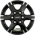 Alutec Titan diamant-schwarz frontpoliert 8x18 ET38 - LK6/114.3 ML66.1 Felge Alu