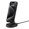 Belkin BoostCharge Pro Qi2 verstellbare kabellose magnetische Ladestation mit Qi2 (15 W) schwarz