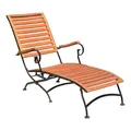 Gartenliege Deckchair Wien mit Armlehnen - FSC Eukalyptus