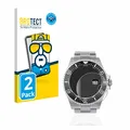BROTECT 2 Stück Full-Cover Schutzfolie für Rolex Sea-Dweller 43mm (Date) Full-Screen Displayschutz-Folie [3D Curved, Kristall-Klar]