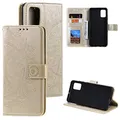 CoverKingz Handy Case kompatibel mit Samsung Galaxy Note20 - Handy Cover mit Kartenfach Phonecase - Smartphone Hülle klappbar Motiv Mandala Gold