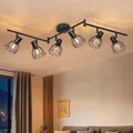 Dehobo Led Deckenstrahler Schwenkbar 350° - Deckenleuchte E14 6 Flammig Rund -