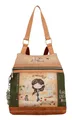 Anekke Peace & Love Anti-Theft Backpack Rucksack Rucksack Camel hellbraun braun
