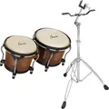XDrum Bongos Pro Tobacco Set inkl. Ständer