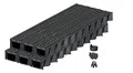 ACO Self® Hexaline 2.0 Entwässerungsrinne mit Kunststoffrost und rutschhemmendem Microgrip 6 x 1m mit Zubehör-Set