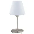 Weiß Nickel Moderne Tischlampe Nachtlampe 1x40W/E14 x14,5x30 [cm]