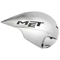 Met Drone Wide Body Ii Zeitfahrhelm Silber M Silber M - Silber
