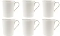 Villeroy & Boch CELLINI Becher Tasse mit Henkel 300ml 6er Set weiß Porzellan
