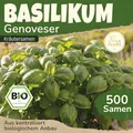Little Plants BIO Basilikum Samen 500 Basilikumsamen Genoveser Kräutersamen Samenfest für Kräutergarten Kräuter Samen Küchenkräuter für Küche, Balkon und Garten