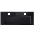 GLOBALO Einbau-Dunstabzugshaube, Unterschrank Küche Dunstabzugshaube, Einbau-Dunstabzugshaube, Unterschrank Küche Stahl Serie, Lackierter Stahl, Laizeno 70.1 BLACK