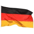 PHENO FLAGS Flagge Deutschland Flagge - Deutsche Fahne (Hissflagge für Fahnenmast), Inkl. 2 Messing Ösen 90 x 150 cm
