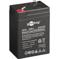 Blei-Akku 6V 4Ah L70xB47xH101/107 mm Anschluß T1/187 (4,8mm) GO6-4 von goobay