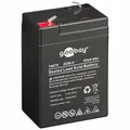 Faston (4,8 mm) Bleiakku GO6-4 (4000 mAh, 6 V) L 70xB 47xH 101/107mm goobay