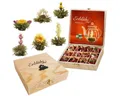 Creano Teebox Creano Teeblumen Geschenkset 12 Erblühtee in 6 Sorten Geschenk