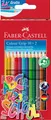 Faber-Castell 201585 - Kleurpotlodenset, 12 stuks, wateroplosbaar, breukvast, vo