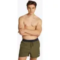 Tommy Hilfiger Swimwear Badeshorts MEDIUM DRAWSTRING mit Logo-Patch, mit kontrastfarbenem Bund grün S (48)