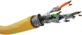 Goobay 61127 GHMT-zertifiziertes CAT 8.1 Verlegekabel, S/FTP (PiMF), gelb, 50 m