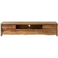 TV-Board Sheesham 220x45x50 natur lackiert / sandgestrahlt PURE SHEESHAM #224