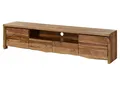 TV-Board Sheesham 220x45x50 natur lackiert / sandgestrahlt PURE SHEESHAM #224