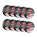 ERKO Isolierband Schwarz 15mm x 10m Set 10 Stück Hochflexibles PVC Elektroisolierband - Stark klebend, Chemiebeständig, Wasserfest - Professionelles Elektrikerband für Leitungen & Kabel bis 6kV