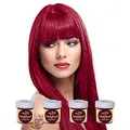 8 X La Riche Directions Semi-Permanent Hair Color 88ml Tubs - Rose Red