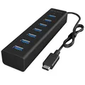 RaidSonic ICY BOX USB-Hub IB-HUB1700-C3 7-fach schwarz
