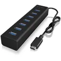 ICY BOX IB-HUB1700-C3, Type-C® zu 7-Port USB 3.2 Gen 1 Hub, Alu-Gehäuse