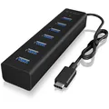 ICY BOX IB-HUB1700-C3 , USB-Hub schwarz