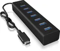 RAIDSONIC Type-C/7 Port USB 3.0 Hub Anschlüsse schwarz 82 g 30x20x125mm