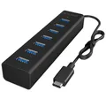 RaidSonic ICY BOX® USB-Hub IB-HUB1700-C3 7-fach schwarz