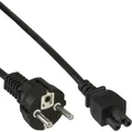 InLine® Netzkabel für Notebook 3pol Kupplung schwarz 3,0m