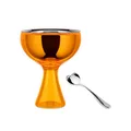Alessi AMMI01S O "Big Love" Becher und Loeffel, orange