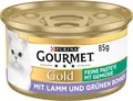 PURINA Gourmet Gold Feine Pastete Gemüse Katzenfutter, Lamm & Bohnen (12 x 85g)