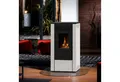Wamsler Pelletofen Wamsler WPO 7 Pelletofen Stahl Weiss, gerundete Seiten., 7.5 kW, Pelletofen