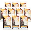 10x Philips Vision 2st. W16W 6W 12V 3W W21x95d Blister Birne