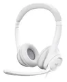 Logitech USB-Headset H390 grau, weiß