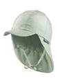 Sterntaler Schirmmütze Nacken - Unisex Baby- und Kinder Mütze mit Nackenschutz und einsteckbaren Ohrenklappen - UV-Schutz 50+ Sommermütze zum Binden - Popeline (Bio) Kopfbedeckung - eisgrün, Größe 51