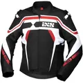 IXS RS-700-ST, Textiljacke wasserdicht - Schwarz/Weiß/Rot - XL