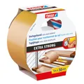 tesa Verlegeband extra stark klebend - Doppelseitiges Klebeband zum Verlegen von Teppich und PVC-Belag - doppelseitig klebend - Mehrfarbig - 5 m x 50 mm