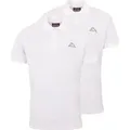 Kappa Poloshirt Poloshirt, 2er-Pack weiß XXXL (64/66)