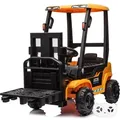 JCB Gabelstapler Kinder Elektroauto 12V (2–6 Jahre) – Offiziell lizenziert, mit Fernbedienung, funktionaler Gabel & Palette – Kinder Elektrof... - Gelb