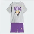 adidas Sportswear T-Shirt ADIDAS DISNEY MINNIE MAUS T-SHIRT-SET (1-tlg) grau 68 EU