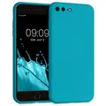 kwmobile Hülle kompatibel mit Apple iPhone 7 Plus/iPhone 8 Plus Hülle - gummierte TPU Silikon Handyhülle - Schutzhülle für kabelloses Laden - Case in Meerblau