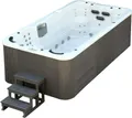 XXL Luxus Led Swim Spa 445x230 SET Whirlpool+Gegenstromanlage Outdoor Schwimmbad