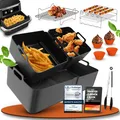 Airfryer Zubehör für Ninja Foodi Flexdrawer 10 4 L 15-teiliges Heißluftfritte...