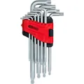 KS TOOLS 151.5180 Kugelkopf-Torx-Winkelstiftschlüssel-Satz, lang, 10-tlg