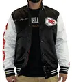 Mitchell & Ness NFL Team Origins Varsity Satin Jacket - Kansas City Chiefs, XL